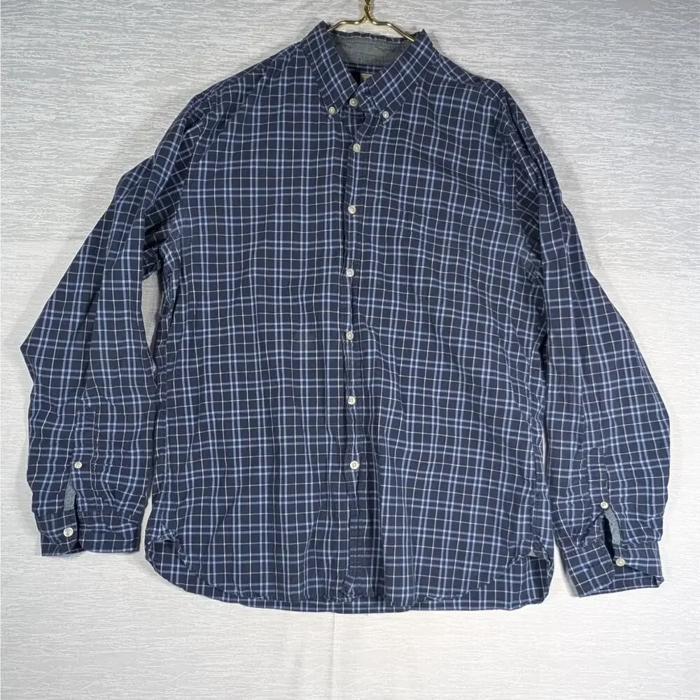 J. Crew Button Down Shirts Mens Extra Large Red Blue Bundle - Lot of 2